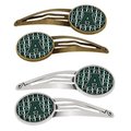 Carolines Treasures Letter A Football Green and White Barrettes Hair Clips, Set of 4, 4PK CJ1071-AHCS4